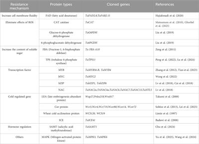 Current status for utilization of cold resistance genes and strategies in wheat breeding program